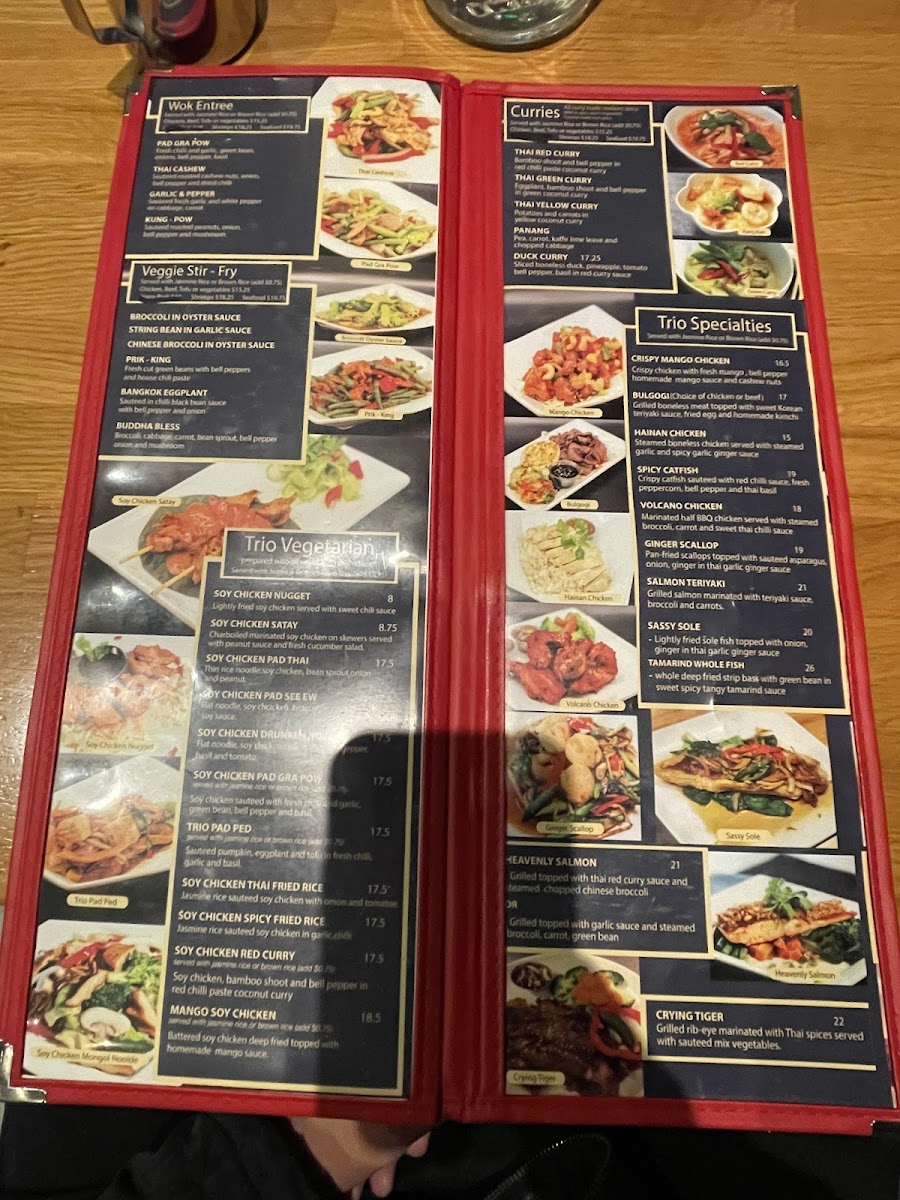 Thai by Trio Menu - Image 4